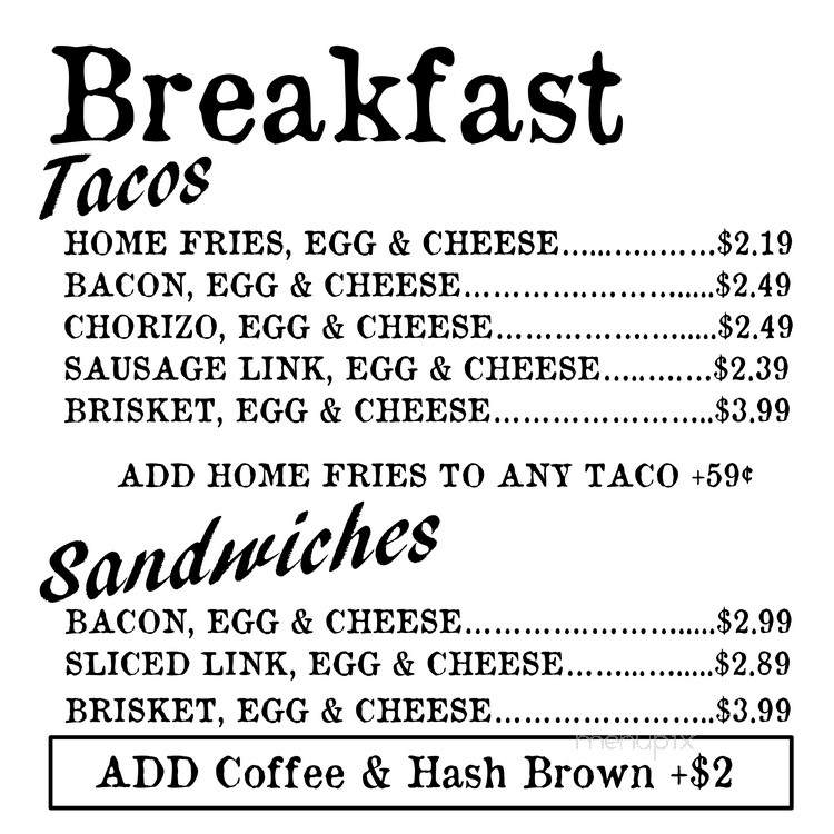 Walls BBQ - Huntsville, TX menu_pic