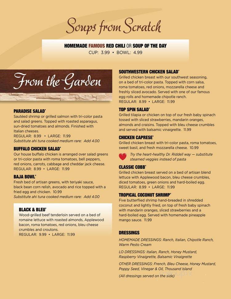 Walt's Pub and Grill - West Lafayette, IN menu_pic
