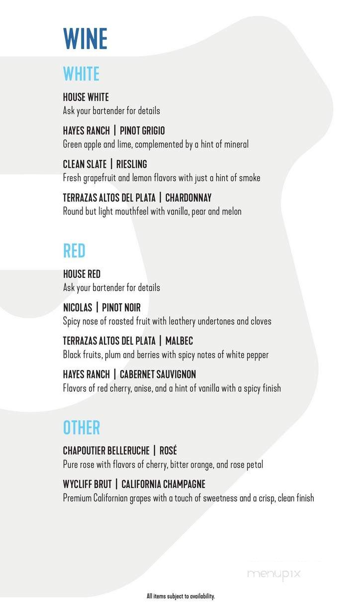 Whiskey Bear - Lexington, KY menu_pic