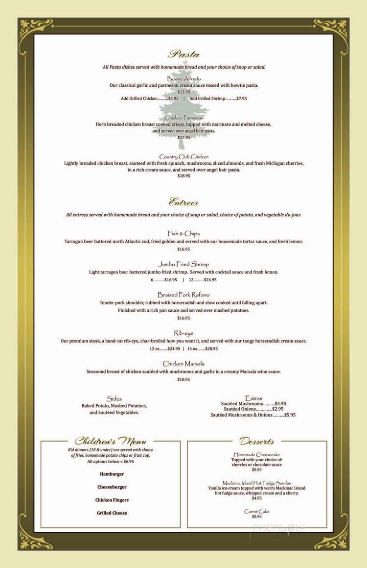 Woodland Grill - Newberry, MI menu_pic
