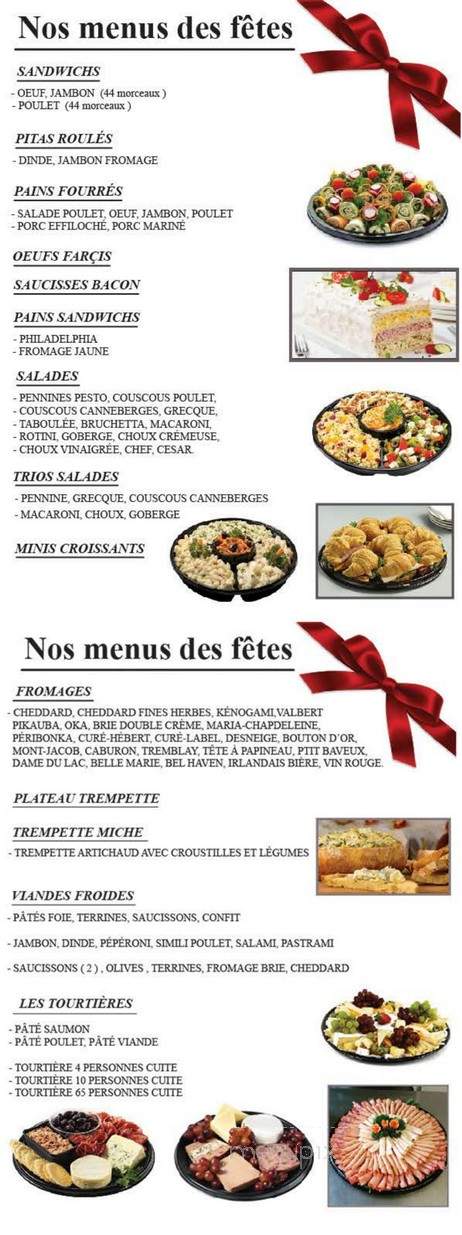 La Tablee du Lac - Metabetchouan-Lac-a-la-Croix, QC menu_pic