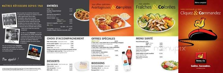 Benny & Co - Sainte-Therese, QC menu_pic