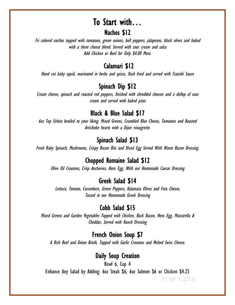 Benny's Restaurant & Catering Services - Brandon, MB menu_pic
