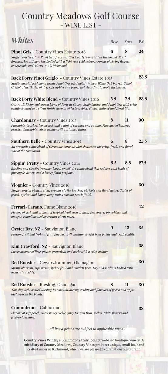 The Grill Restaurant - Richmond, BC menu_pic