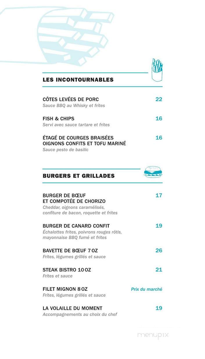 Le Saint-Mo Bistro Gourmand - Shawinigan, QC menu_pic