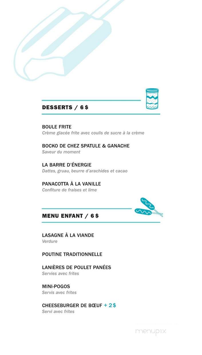 Le Saint-Mo Bistro Gourmand - Shawinigan, QC menu_pic