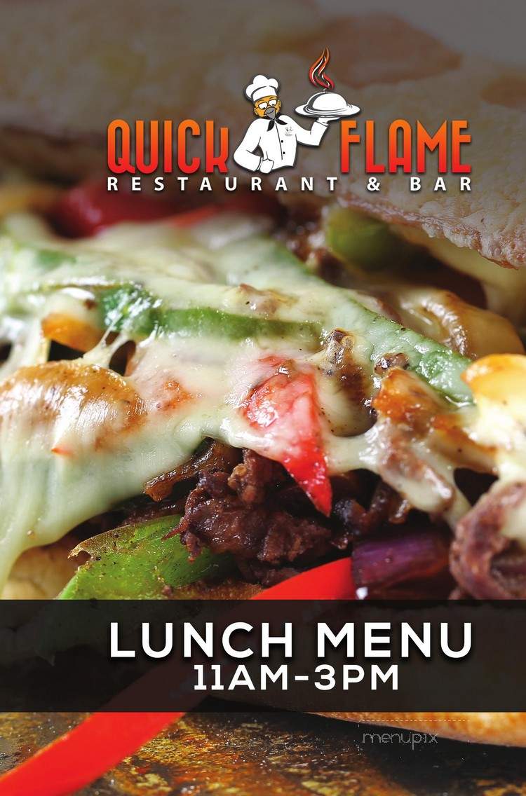 Quick Flame Restaurant and Bar - Oshawa, ON menu_pic