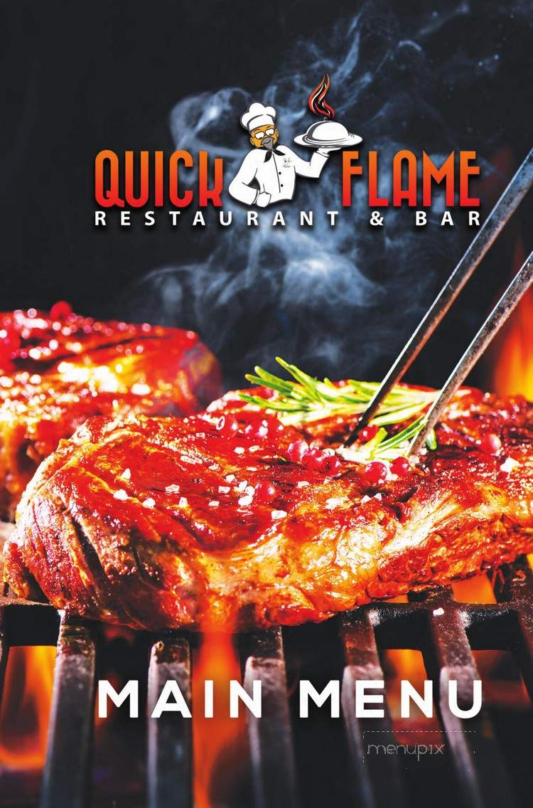 Quick Flame Restaurant and Bar - Oshawa, ON menu_pic