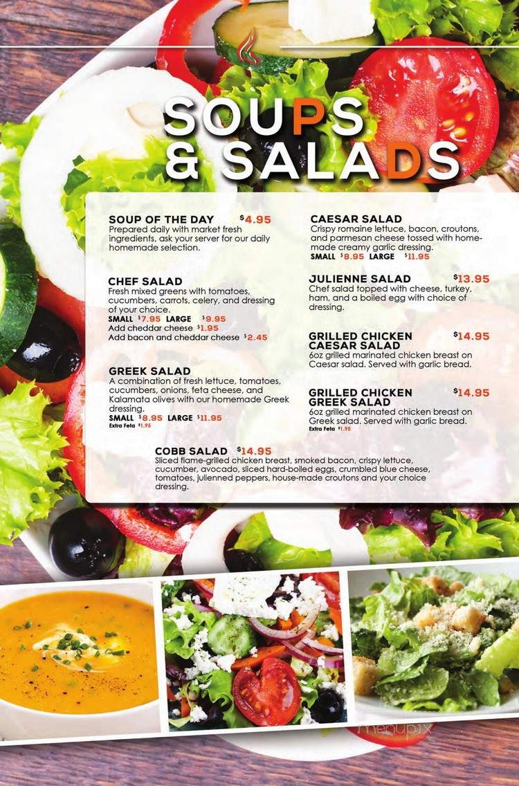 Quick Flame Restaurant and Bar - Oshawa, ON menu_pic