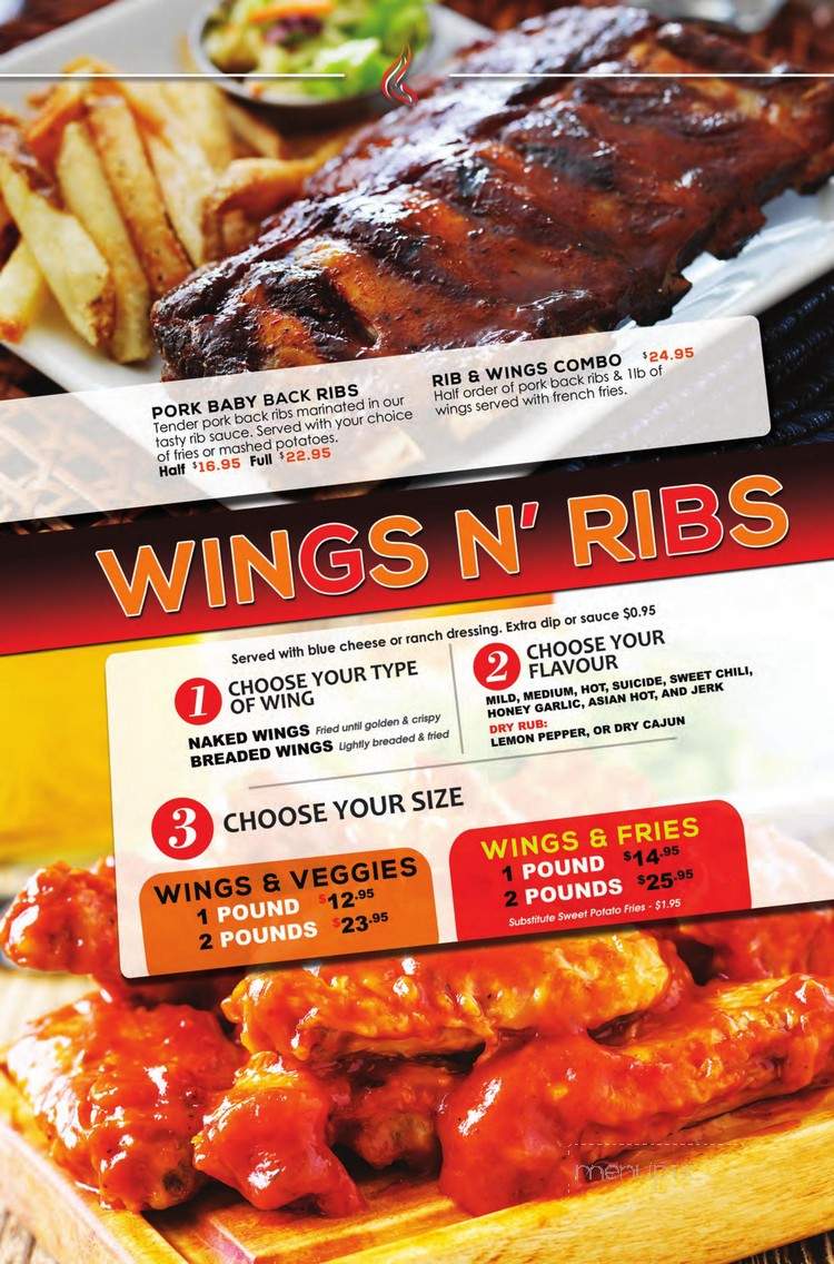 Quick Flame Restaurant and Bar - Oshawa, ON menu_pic