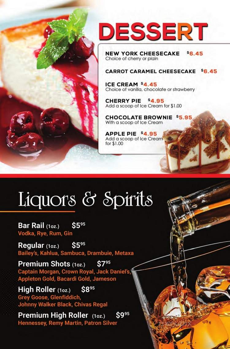 Quick Flame Restaurant and Bar - Oshawa, ON menu_pic