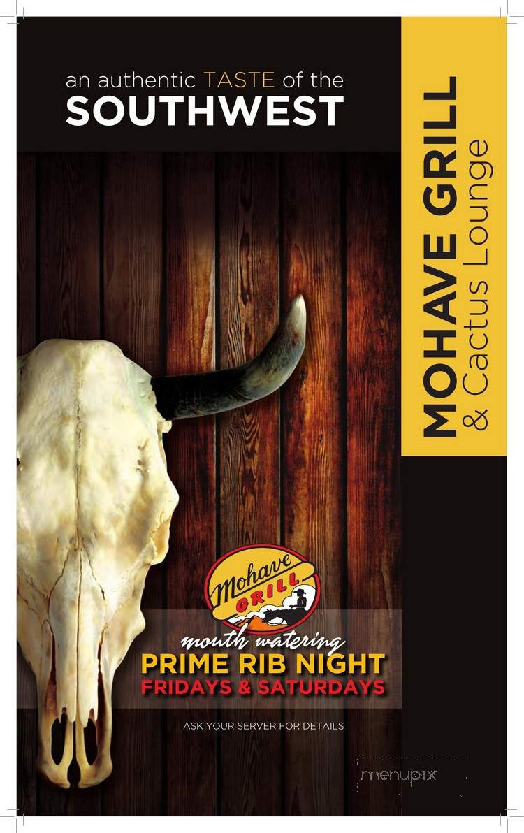 Mohave Grill - Calgary, AB menu_pic