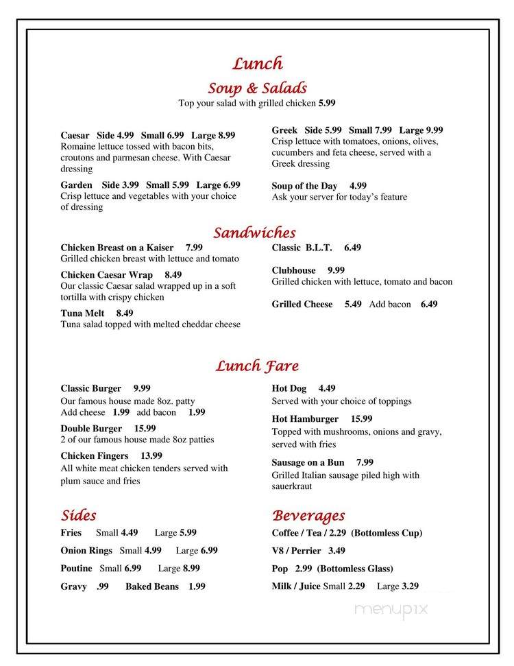 Scramble's Restaurant - Uxbridge, ON menu_pic