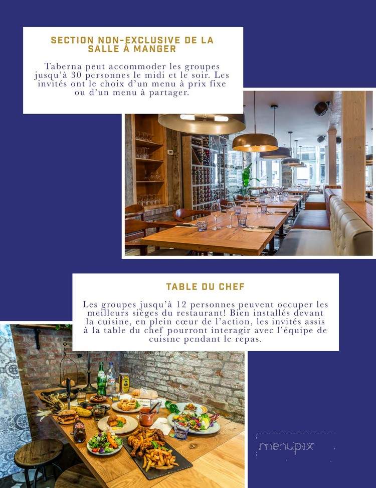 Taberna - Montreal, QC menu_pic