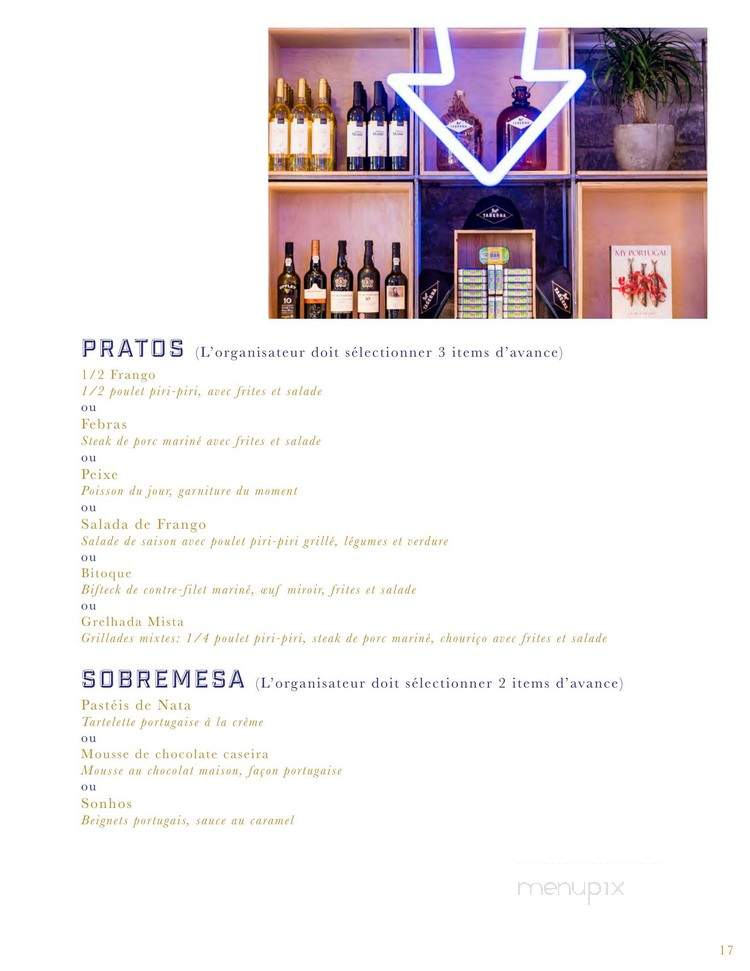 Taberna - Montreal, QC menu_pic