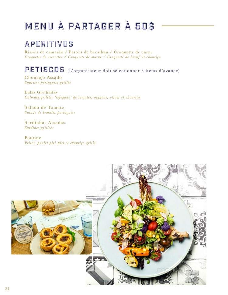 Taberna - Montreal, QC menu_pic