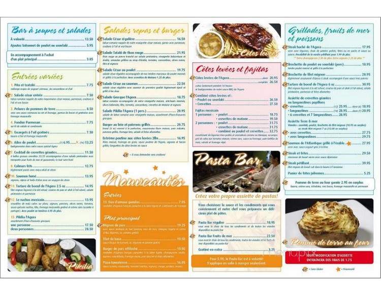 Restaurant L'Agora - Plessisville, QC menu_pic