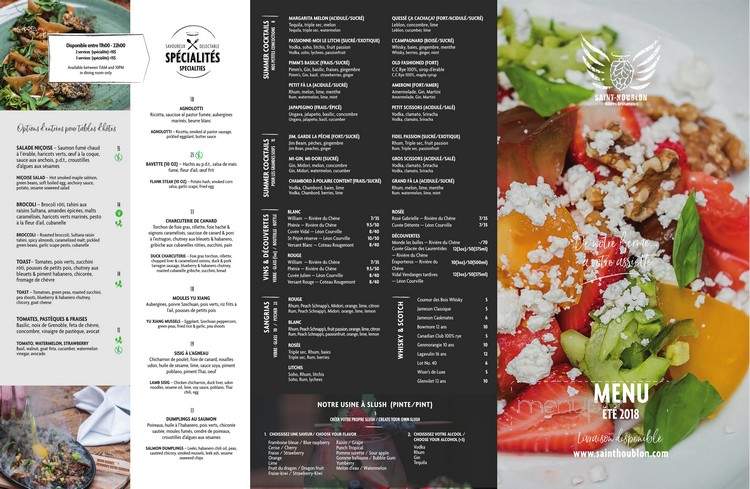 Le Saint-Houblon - Montreal, QC menu_pic