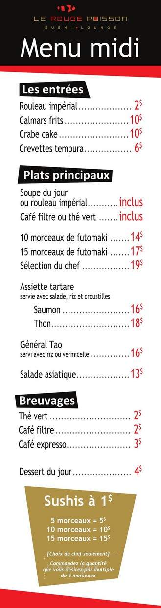 Le Rouge Poisson - Thetford Mines, QC menu_pic