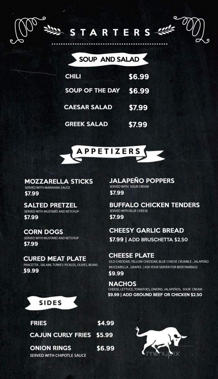 Bull Market - Niagara Falls, ON menu_pic