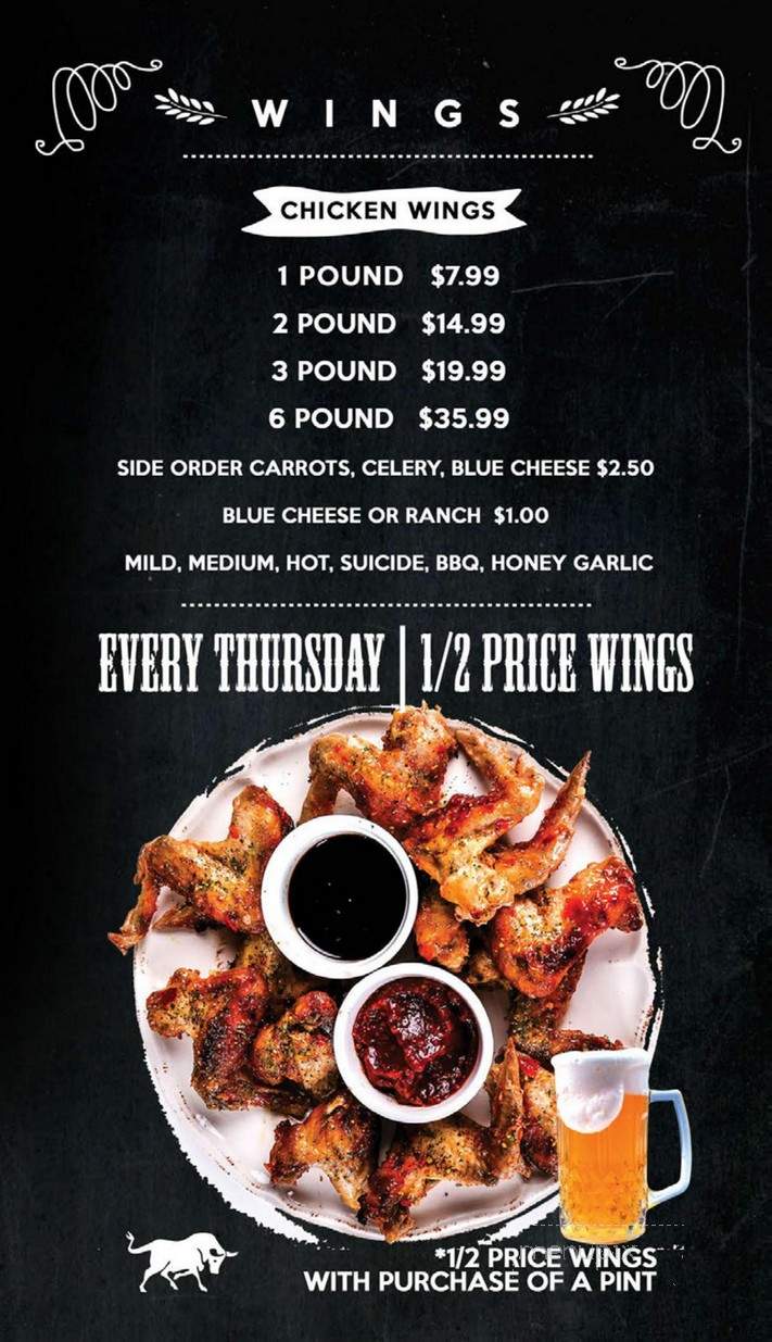 Bull Market - Niagara Falls, ON menu_pic