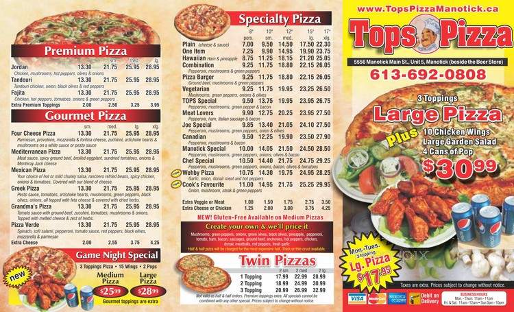 Tops Pizza - Ottawa, ON