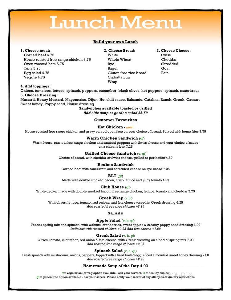 Holy Grounds Cafe and Eatery - Cannington, ON menu_pic