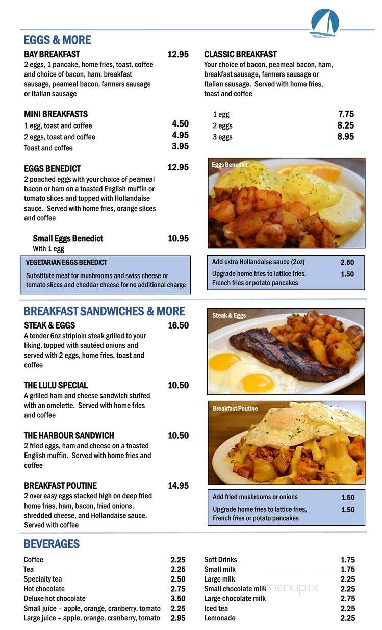The Lighthouse Restaurant - Prince Edward, ON menu_pic