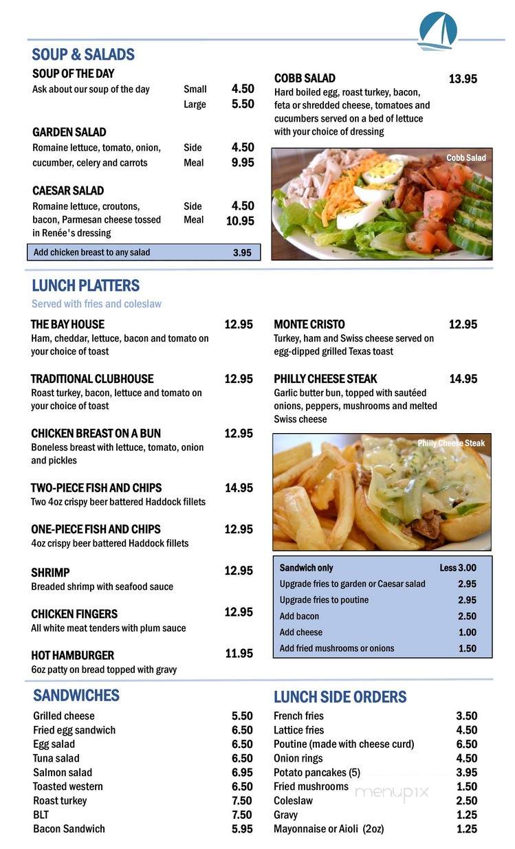 The Lighthouse Restaurant - Prince Edward, ON menu_pic