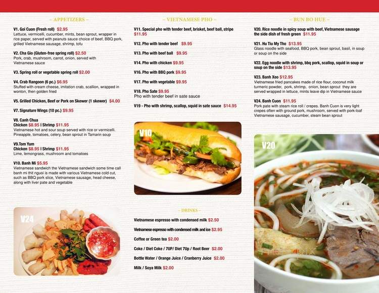 I Love Pho - Halifax, NS menu_pic
