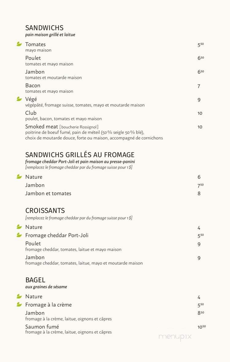 La Libellule - Saint-Jean-Port-Joli, QC menu_pic