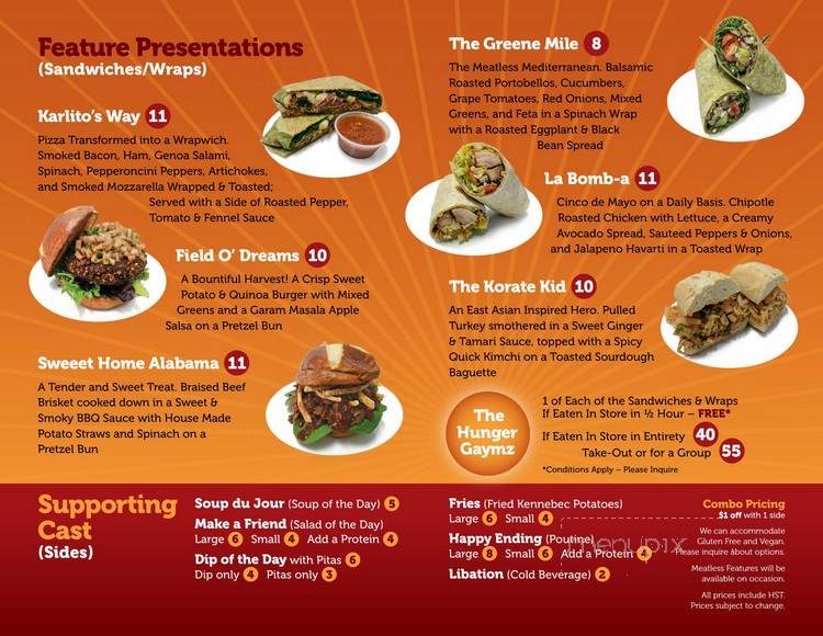 Personnal Touch Eatery & Catering - Sarnia, ON menu_pic