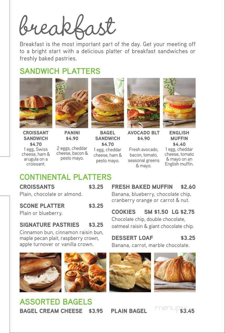 La Prep - Calgary, AB menu_pic