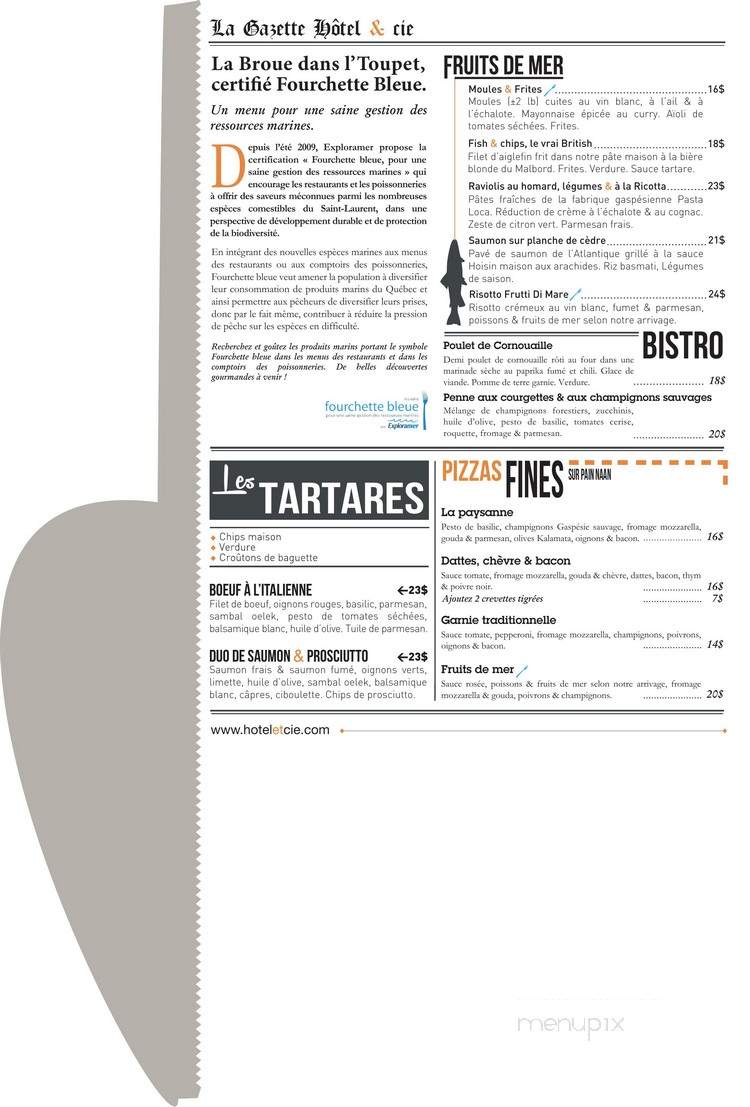 La Broue dans l''Toupet - Sainte-Anne-des-Monts, QC menu_pic