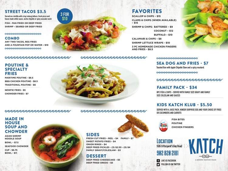 Katch Seafood Shack - Upper Tantallon, NS menu_pic