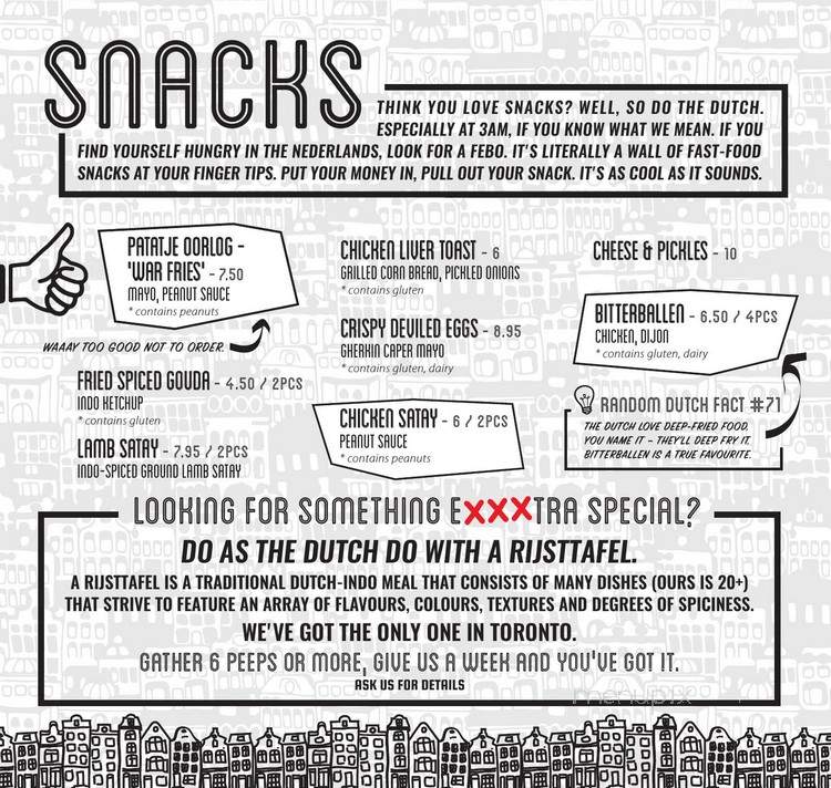 Noorden Food Bar - Toronto, ON menu_pic