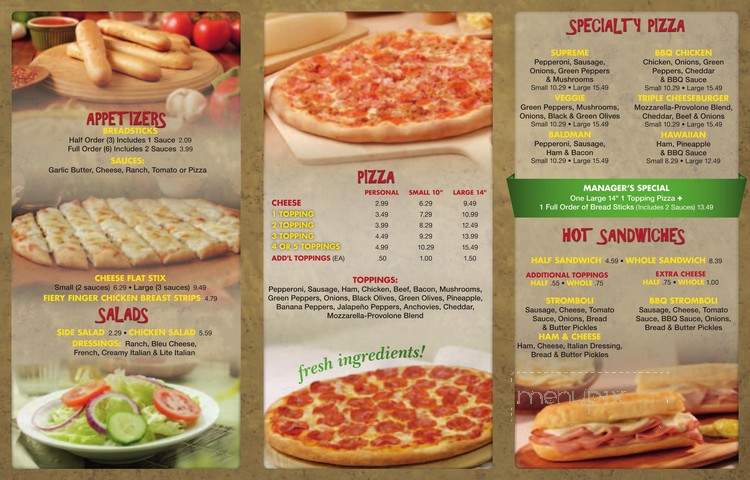 Baldy's Pizza - Bloomington, IN menu_pic