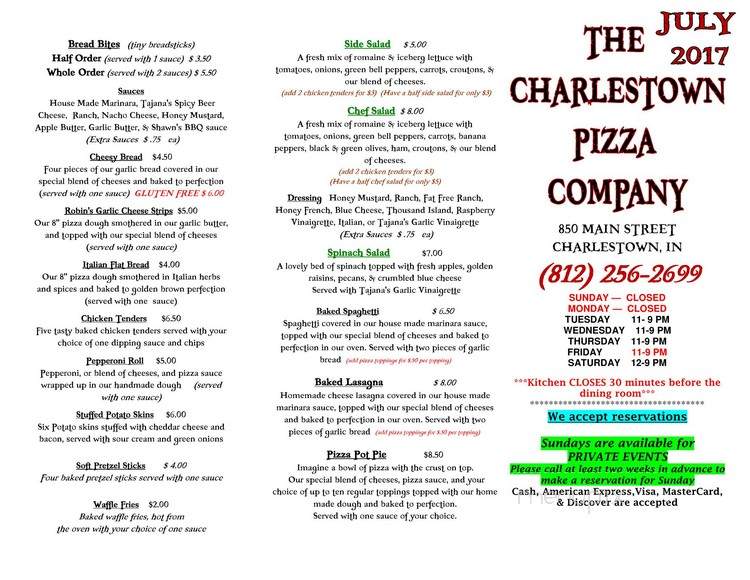 Charlestown Pizza Co - Charlestown, IN