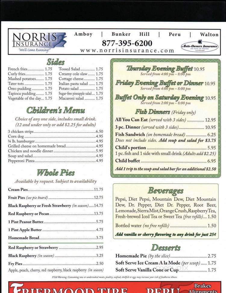 Dutch Cafe - Peru, IN menu_pic