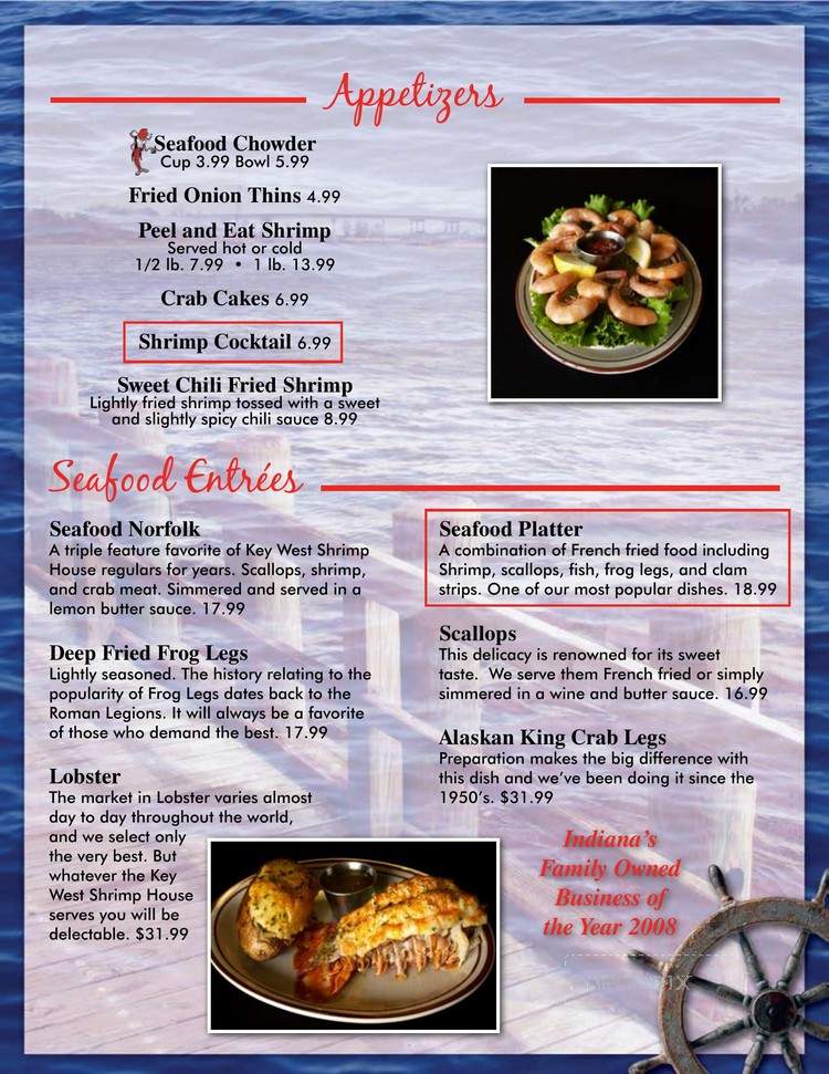 Key West Shrimp House - Madison, IN menu_pic