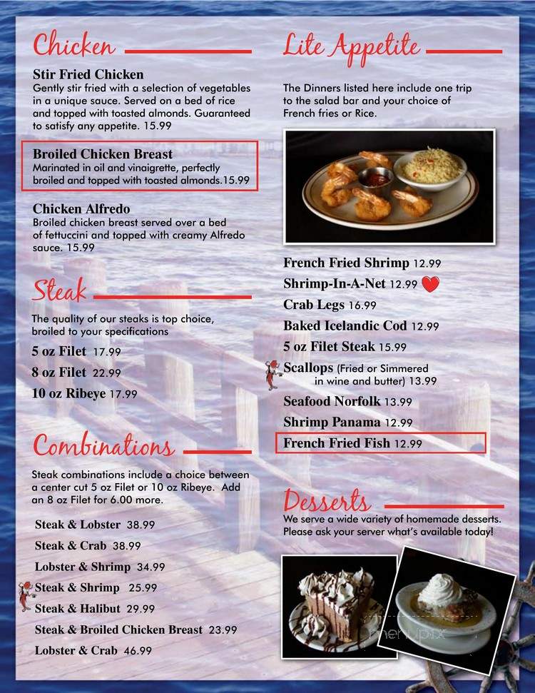 Key West Shrimp House - Madison, IN menu_pic