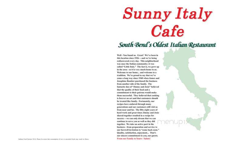 Sunny Italy Cafe - South Bend, IN