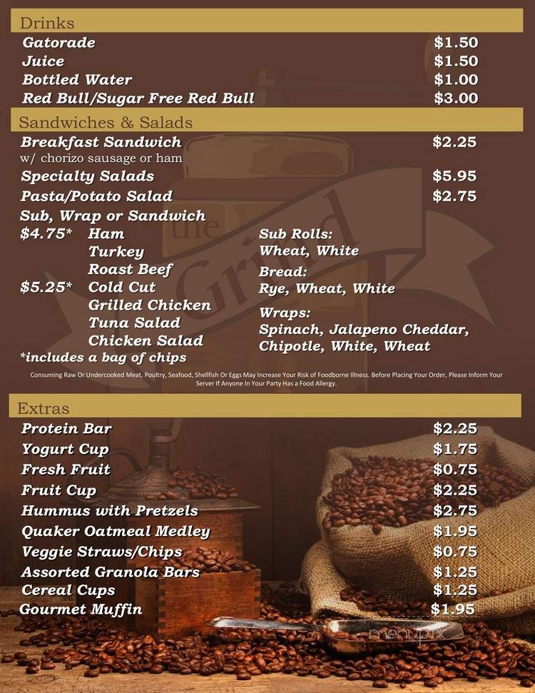 Westover Club - Chicopee, MA menu_pic