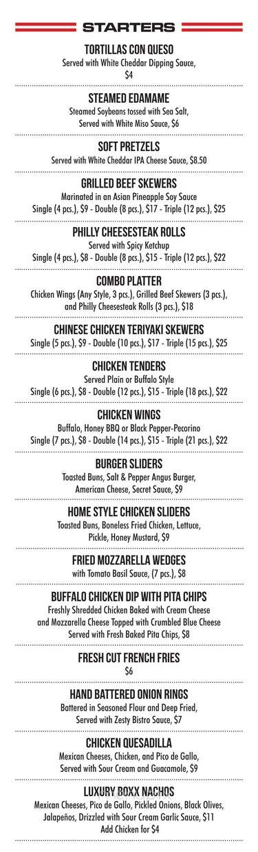 Mixx 360 - Malden, MA menu_pic