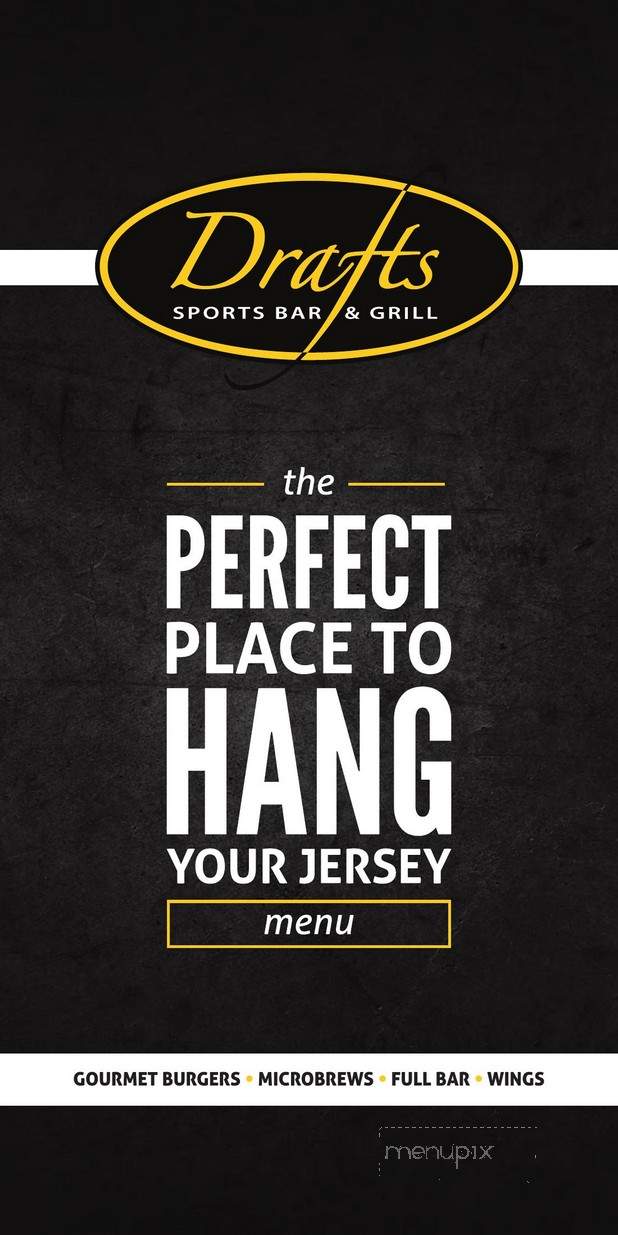 Drafts Sports Bar & Grill - Myrtle Beach, SC menu_pic