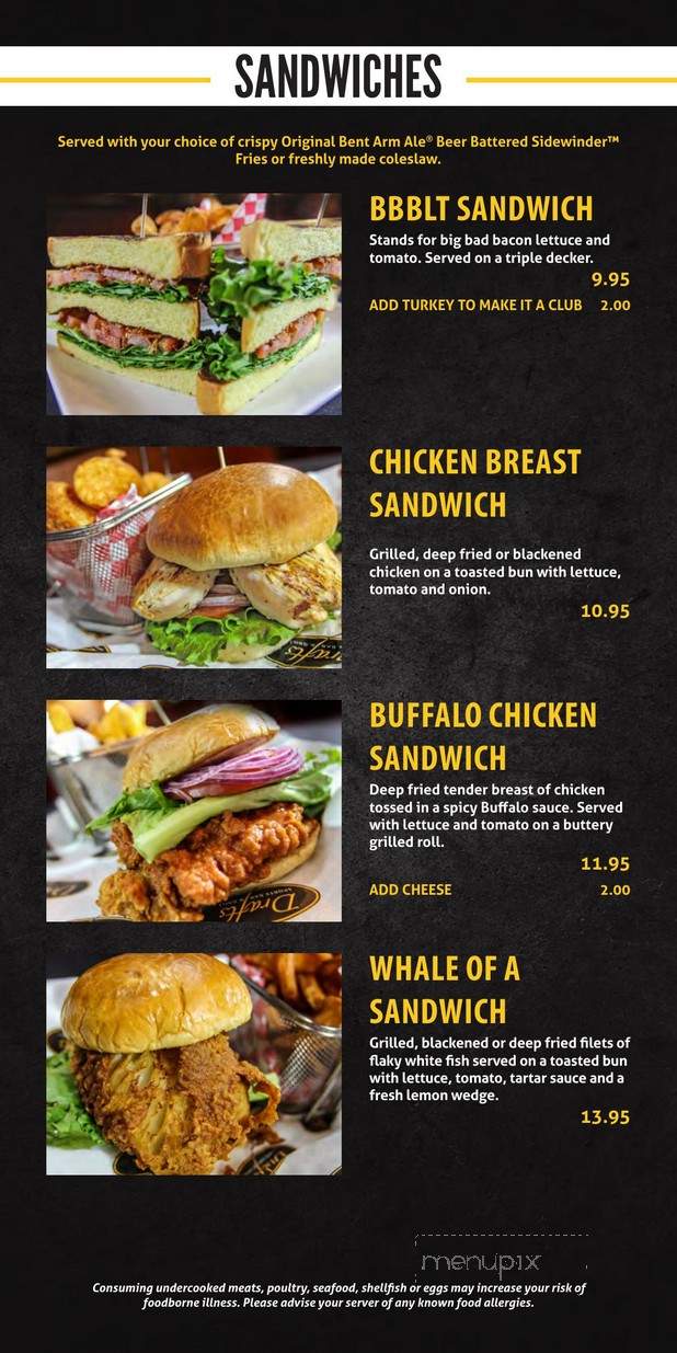 Drafts Sports Bar & Grill - Myrtle Beach, SC menu_pic