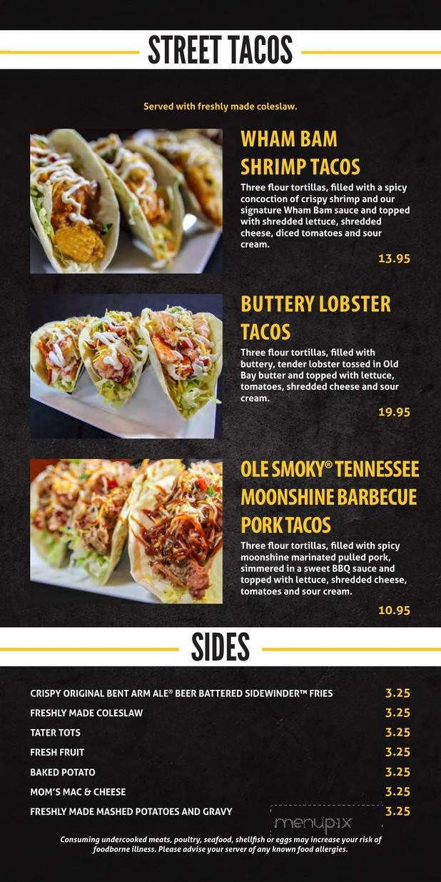 Drafts Sports Bar & Grill - Myrtle Beach, SC menu_pic