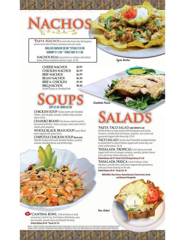 El Real Mexican Grill - Bethlehem, GA menu_pic