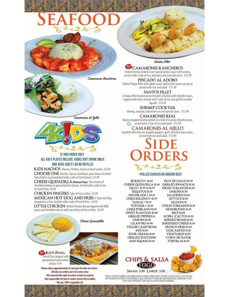 El Real Mexican Grill - Bethlehem, GA menu_pic