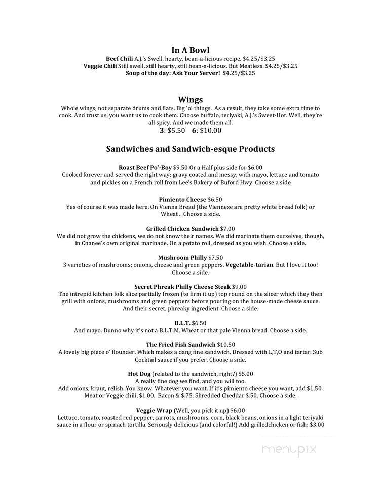 The Imperial - Decatur, GA menu_pic